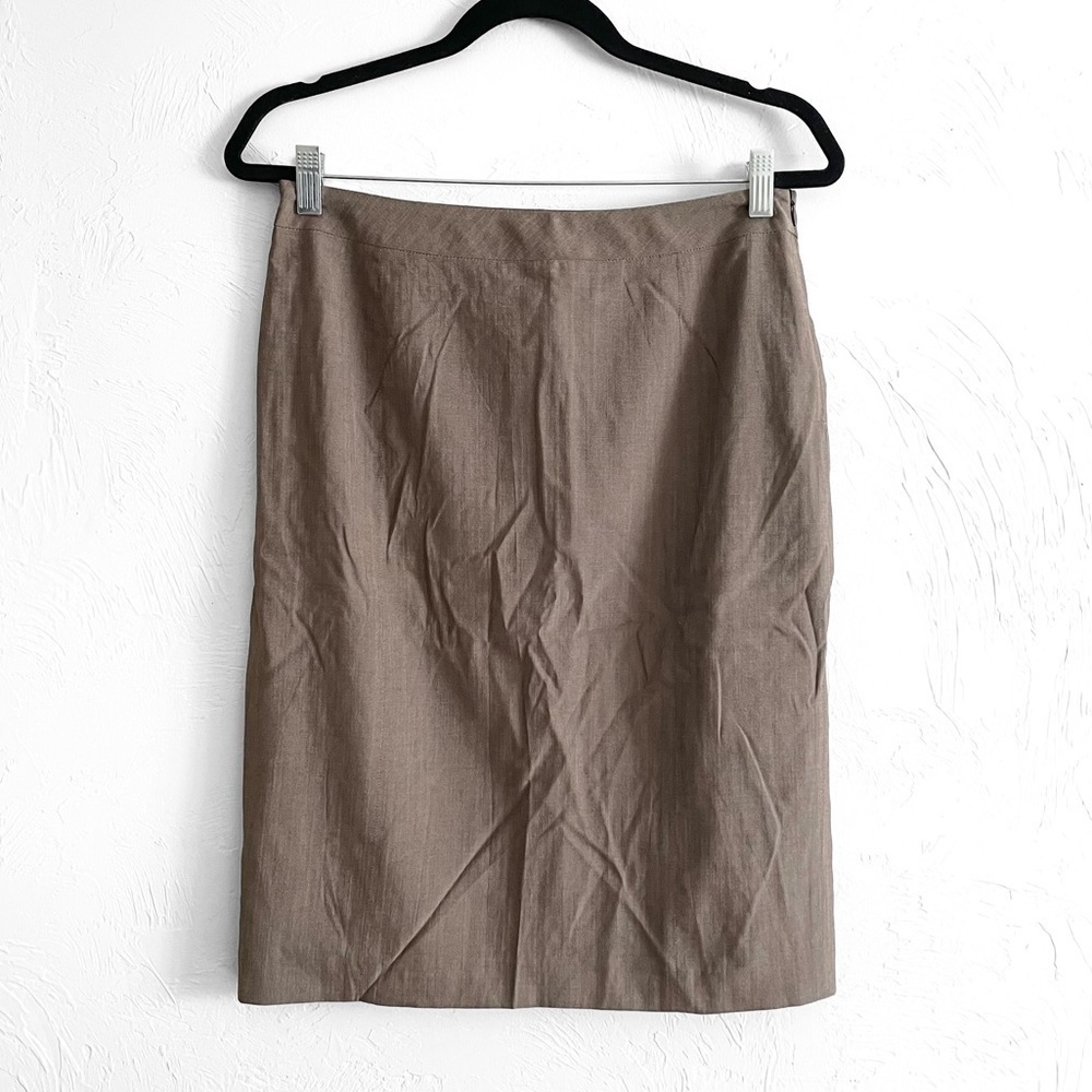 NWT SANTORELLI Brown Latte Regina Business Career Pencil Skirt Women’s 8